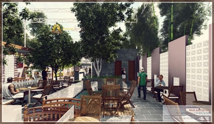 Cafe sân vườn Vĩnh Long